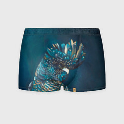 Трусы-боксеры мужские Попугай акварельный - big picture, цвет: 3D-принт