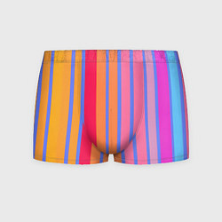 Трусы-боксеры мужские Теплые цветные полосы, цвет: 3D-принт