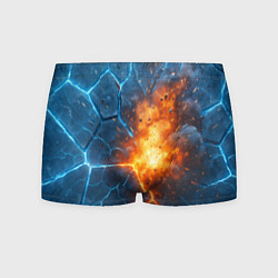 Трусы-боксеры мужские Взрыв из объемных плит, цвет: 3D-принт