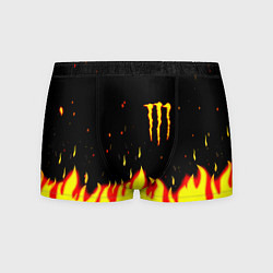 Трусы-боксеры мужские Monster energy fire steel, цвет: 3D-принт