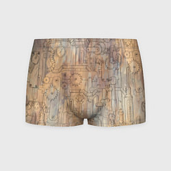 Трусы-боксеры мужские Стимпанк элементы, цвет: 3D-принт