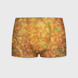 Трусы-боксеры мужские Абстракция - orange camouflage, цвет: 3D-принт