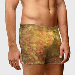Трусы-боксеры мужские Абстракция - orange camouflage, цвет: 3D-принт — фото 2