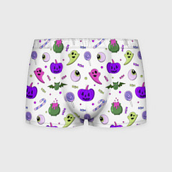 Мужские трусы Halloween purple pumpkin pattern
