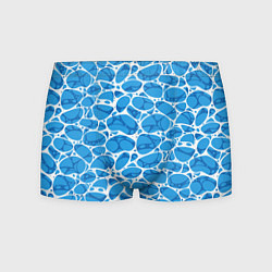 Трусы-боксеры мужские Волновая рябь на поверхности воды паттерн, цвет: 3D-принт