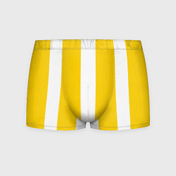 Трусы-боксеры мужские Color yellow white line, цвет: 3D-принт