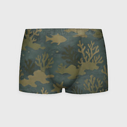 Мужские трусы Подводный камуфляж из рыб