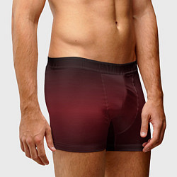 Трусы-боксеры мужские Градиент темно-бордовый, цвет: 3D-принт — фото 2