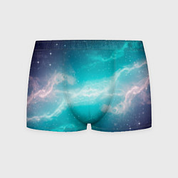 Трусы-боксеры мужские Галактическое сияние небес, цвет: 3D-принт