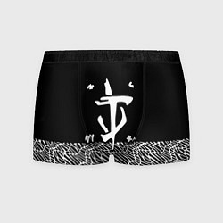 Трусы-боксеры мужские Doom геометрия линии, цвет: 3D-принт