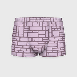 Трусы-боксеры мужские Кирпичная кладка, цвет: 3D-принт
