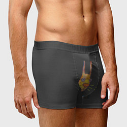 Трусы-боксеры мужские Умный заяц строгий стиль, цвет: 3D-принт — фото 2