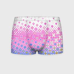 Мужские трусы Розово-голубой узор