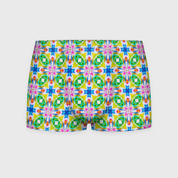 Трусы-боксеры мужские Разноцветный абстрактный узор, цвет: 3D-принт