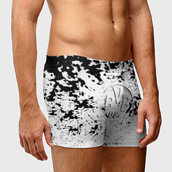 Трусы-боксеры мужские Borussia черно белые краски, цвет: 3D-принт — фото 2
