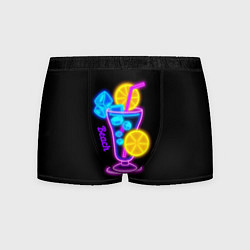 Трусы-боксеры мужские Night beach, цвет: 3D-принт