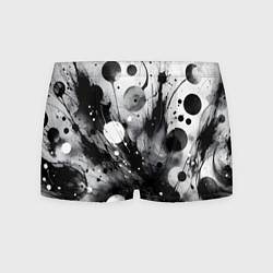 Мужские трусы Абстрактная чёрно-белая композиция