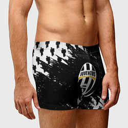 Трусы-боксеры мужские Ювентус пипл краски, цвет: 3D-принт — фото 2