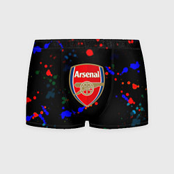 Трусы-боксеры мужские Arsenal неоновые брызги красок, цвет: 3D-принт