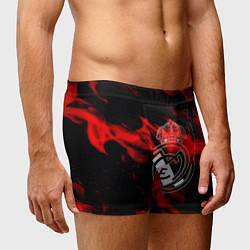 Трусы-боксеры мужские Real Madrid красный огонь, цвет: 3D-принт — фото 2