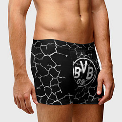 Трусы-боксеры мужские Borussia черно белые, цвет: 3D-принт — фото 2