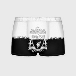 Трусы-боксеры мужские Liverpool краски черно белые, цвет: 3D-принт