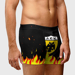 Трусы-боксеры мужские AEK огненные краски, цвет: 3D-принт — фото 2