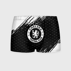 Трусы-боксеры мужские Chelsea штрихи красок текстура, цвет: 3D-принт