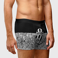 Трусы-боксеры мужские Juventus отпечатки текстура, цвет: 3D-принт — фото 2