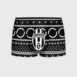 Трусы-боксеры мужские Ювентус зимний спорт, цвет: 3D-принт