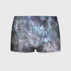 Трусы-боксеры мужские Абстракция - gray-blue hurricane, цвет: 3D-принт