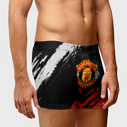 Трусы-боксеры мужские Манчестер Юнайтед x Ювентус краски, цвет: 3D-принт — фото 2