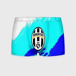 Трусы-боксеры мужские Ювентус краски штрихи текстура, цвет: 3D-принт