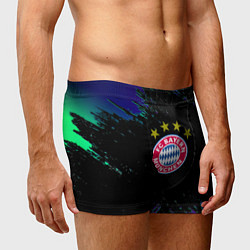 Трусы-боксеры мужские Бавария Мюнхен краски текстура, цвет: 3D-принт — фото 2