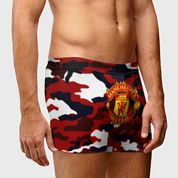 Трусы-боксеры мужские Манчестер Юнайтед камуфляж, цвет: 3D-принт — фото 2