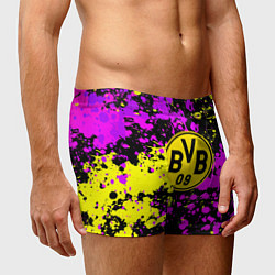 Трусы-боксеры мужские Borussia абстрактные краски текстура, цвет: 3D-принт — фото 2