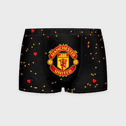 Трусы-боксеры мужские Манчестер Юнайтед пиксели, цвет: 3D-принт