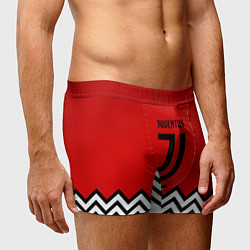 Трусы-боксеры мужские Ювентус полосы спорт, цвет: 3D-принт — фото 2