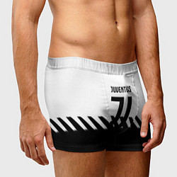 Трусы-боксеры мужские Ювентус полосы геометрия линии, цвет: 3D-принт — фото 2