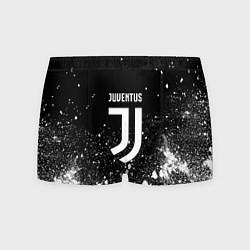 Мужские трусы Ювентус всплеск белых красок