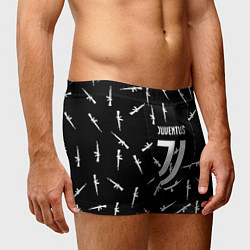 Трусы-боксеры мужские Ювентус армейский стиль, цвет: 3D-принт — фото 2