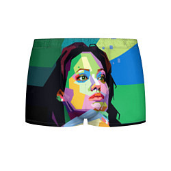 Трусы-боксеры мужские Angelina Jolie: Art, цвет: 3D-принт