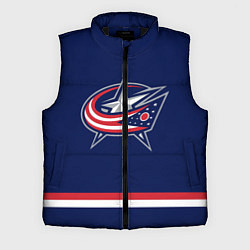 Мужской жилет Columbus Blue Jackets, цвет: 3D-черный