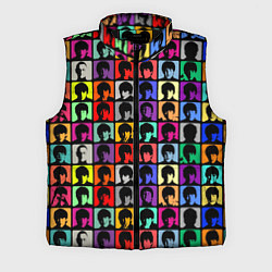 Мужской жилет The Beatles: pop-art, цвет: 3D-черный