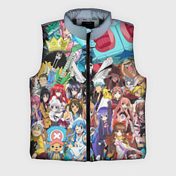 Мужской жилет Anime, цвет: 3D-черный