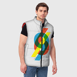 Мужской жилет 69, цвет: 3D-красный — фото 2