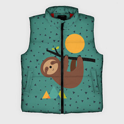 Мужской жилет Довольный ленивец, цвет: 3D-красный
