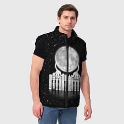 Мужской жилет Лунная мелодия, цвет: 3D-черный — фото 2