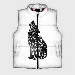 Мужской жилет Wolves Dont Lose Sleep, цвет: 3D-красный