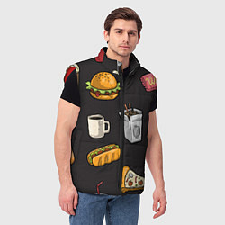 Мужской жилет Food, цвет: 3D-красный — фото 2